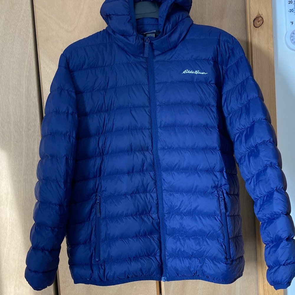 Eddie Bauer Navy Blue Quilted Jacket